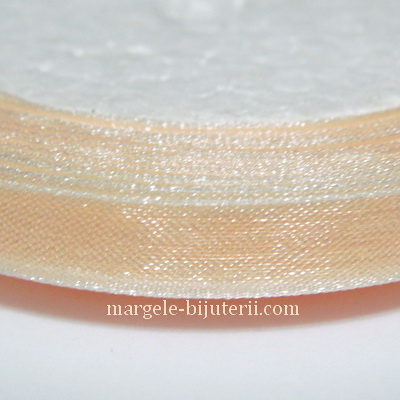 Panglica organza crem, 8mm