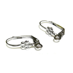 Trotite cercei otel inoxidabil, 19x13mm(floare 5mm)