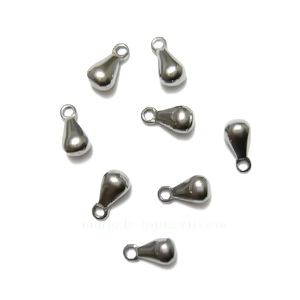 Pandantiv otel inoxidabil, lacrima 6x3mm 1 buc