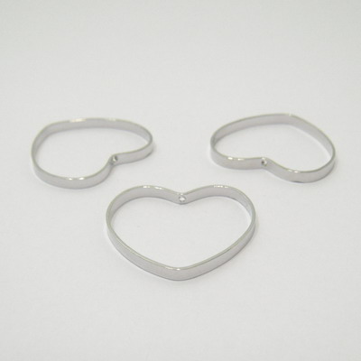 Zale decorative nichel 26x24mm (grosime 2mm x 0.8mm)