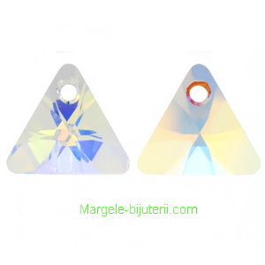 Swarovski Elements, Xilion Triangle 6628-Cristal AB, 16mm