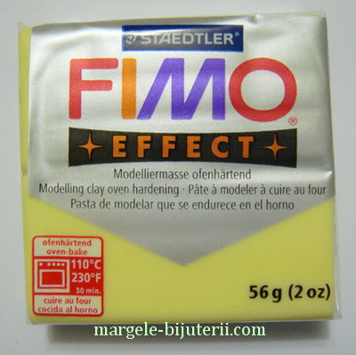 Plastelina fimo effect 56g cod cul 106,  citrine