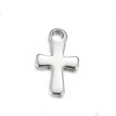 Pandantiv otel inoxidabil, cruciulita 12x7x1 1 buc