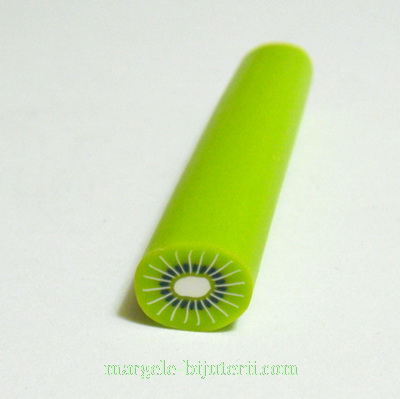 Bete fimo verzi, kiwi, 11x9mm, lungime: 5cm