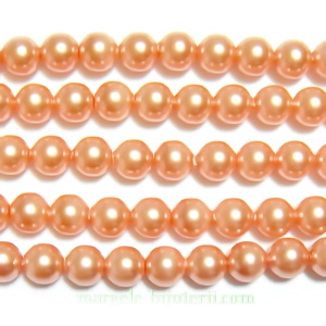 Swarovski Elements, Pearl 5810 Crystal Rose Peach 4mm