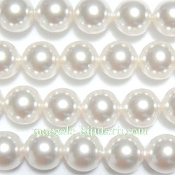 Swarovski Elements, Pearl 5810 Crystal White 8mm