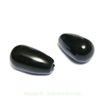 Swarovski Elements, Pearl 5816 Crystal Mystic Black 11.5x6mm