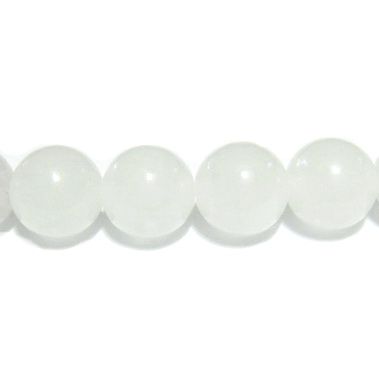 Jad alb, translucid, 4mm 1 buc