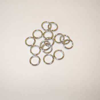 Zale simple, argintiu inchis,  8mm, grosime 1.2mm