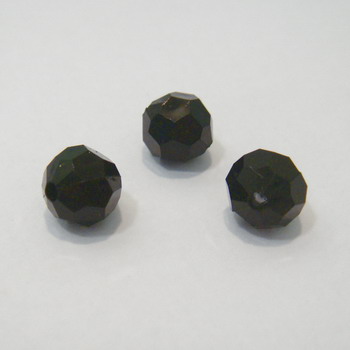 Margele plastic  negre 8mm