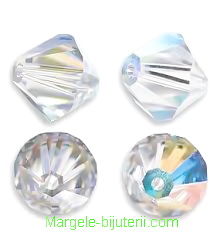 Swarovski Elements, Bicone 5328-Cristal AB, 8mm