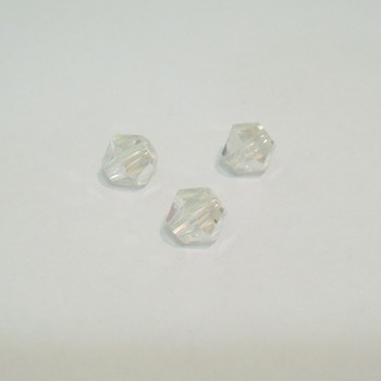 Margele plastic fatetate transparente 8mm