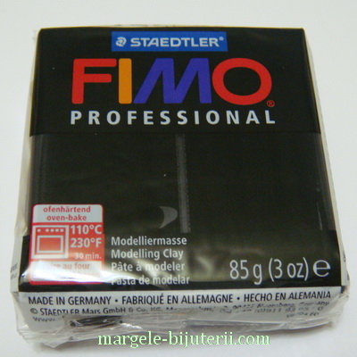 Plastelina fimo profesional 85g cod cul. 9 negru